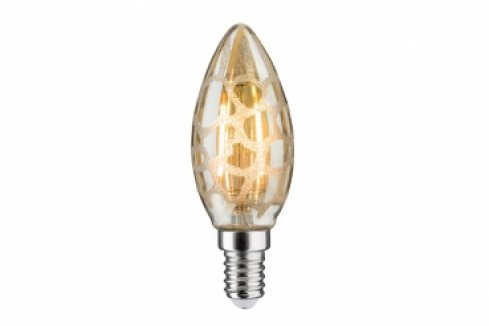 LED Retro žárovka 4,5W E14 Krokoeis svíčka čirá teplá bílá stmívatelné - PAULMANN
