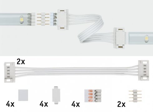 YourLED Universal Verbinder 2ks bílá - PAULMANN