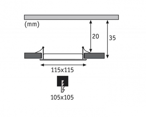 Vestavné bodové svítidlo 230V LED  P 92064-6