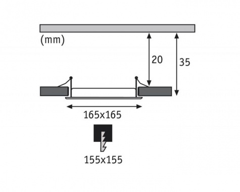 Vestavné bodové svítidlo 230V LED  P 92065-6