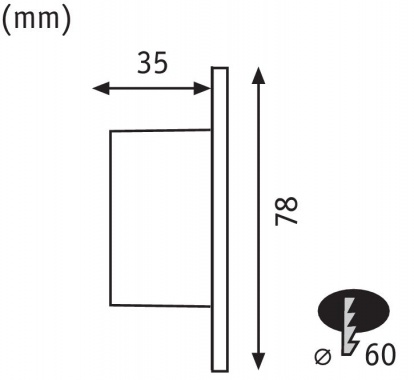 Vestavné bodové svítidlo 230V P 92924-4