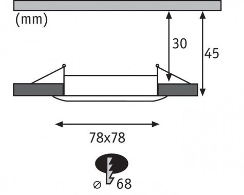 Vestavné bodové svítidlo 230V LED  P 93895-4