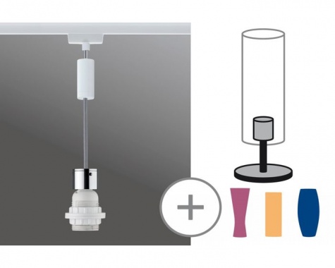 URail 2Easy závěsná sada bílá bez zdroje, max. 20W E27 - PAULMANN-7