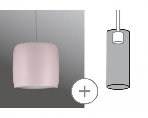 URail 2Easy stínidlo Pien růžová matná max. 20W kov - PAULMANN-4