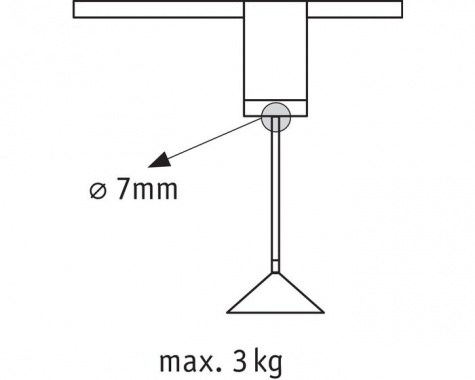 URail univerzální závěsný adaptér chrom matný - P 95494-4