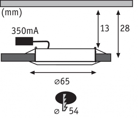 Vestavné bodové svítidlo 12V P 99921-1