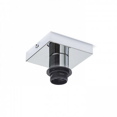 SOLO SQ stropní základna chrom 230V E27 53W - RED - DESIGN RENDL