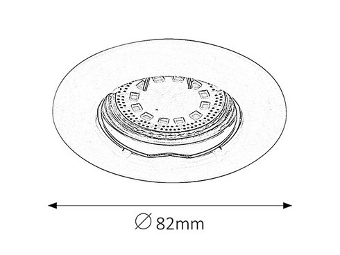 Vestavné bodové svítidlo 230V RA 1163-1