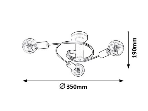 Stropní svítidlo RA 2095-3