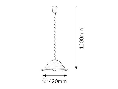 Lustr/závěsné svítidlo RA 3904-1