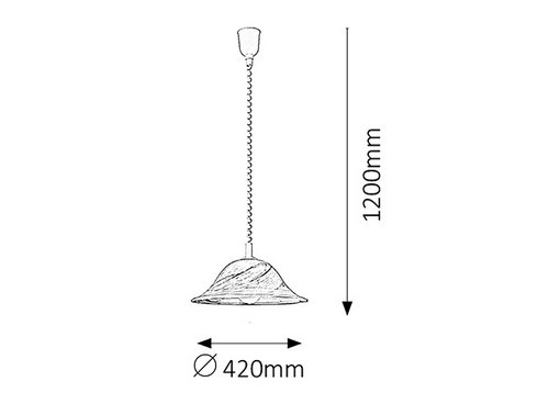 Lustr/závěsné svítidlo RA 3954-1