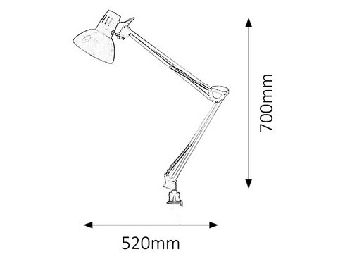 Stolní lampička na klip RA 4214-1