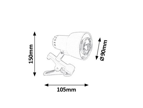 Stolní lampička na klip RA 4357-1