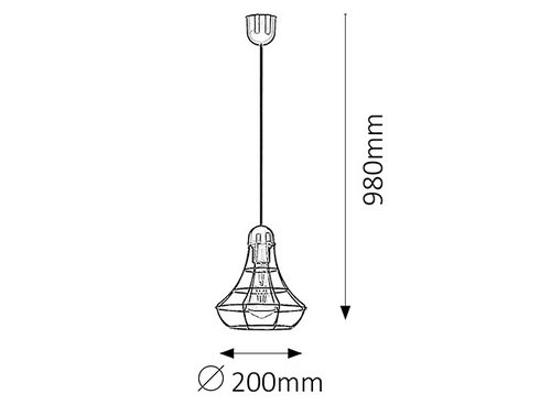 Lustr/závěsné svítidlo RA 4650 -1