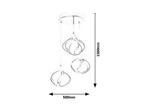 Lustr/závěsné svítidlo RA 5693-3