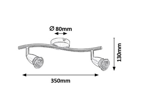 Přisazené bodové svítidlo 230V RA 5992 -1