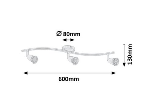 Přisazené bodové svítidlo 230V RA 5993 -1