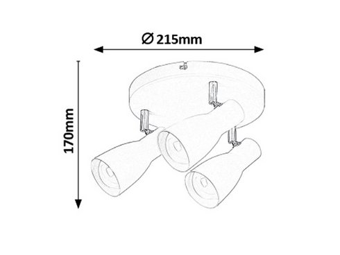 Vestavné bodové svítidlo 230V RA 6028 -1