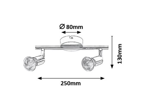 Přisazené bodové svítidlo 230V RA 6046 -1