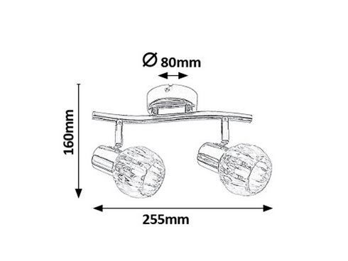 Vestavné bodové svítidlo 230V RA 6092 -1