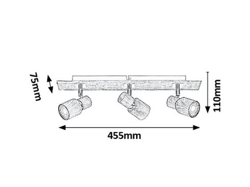 Přisazené bodové svítidlo 230V RA 6127 -1