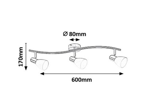 Přisazené bodové svítidlo RA 6303-1