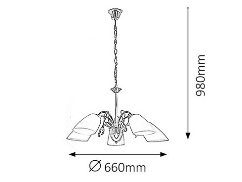 Lustr/závěsné svítidlo RA 7185-1