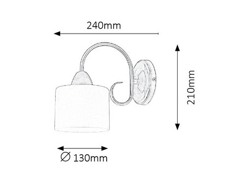 Nástěnné svítidlo RA 7274-1