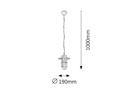 Venkovní svítidlo závěsné RA 8070-1