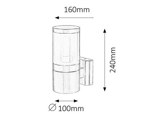 Venkovní svítidlo nástěnné RA 8166 -1