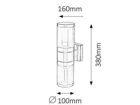 Venkovní svítidlo nástěnné RA 8167 -1