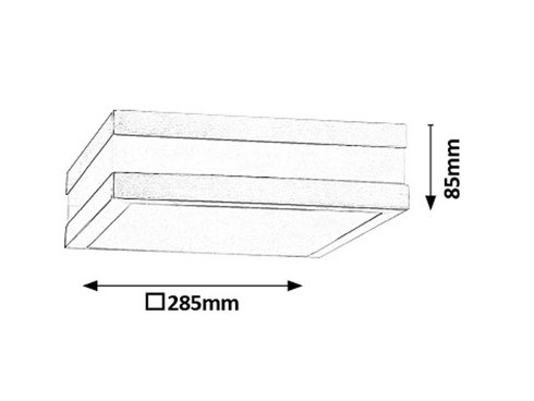 Venkovní svítidlo stropní/nástěnné RA 8227-1