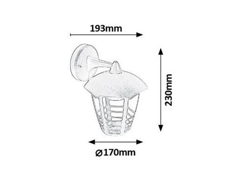 Venkovní svítidlo nástěnné RA 8617 -1