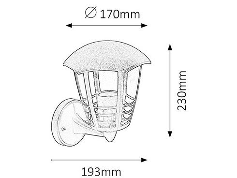 Venkovní svítidlo nástěnné RA 8618 -1