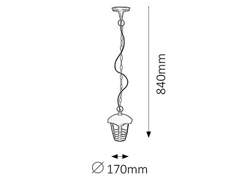 Venkovní svítidlo závěsné RA 8620 -1