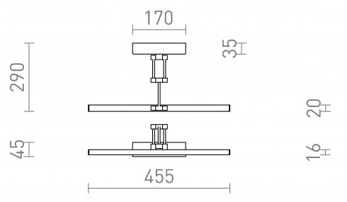 Nástěnné svítidlo  LED R14151-8