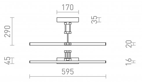 Nástěnné svítidlo  LED R14154-8