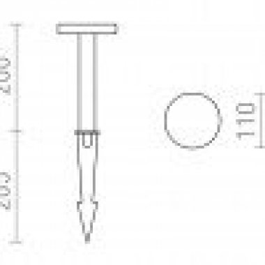 Venkovní sloupek  LED R14194-5