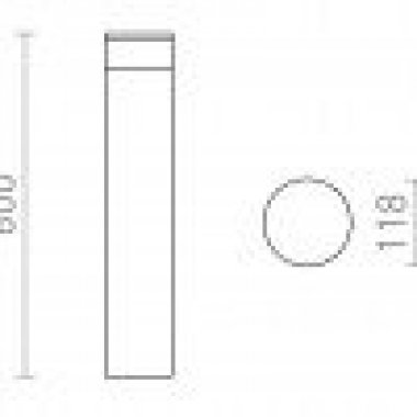 Venkovní sloupek  LED R14203-5