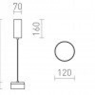 Lustr/závěsné svítidlo  LED R14334-5