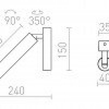 Vestavné bodové svítidlo 230V  LED R14473-5