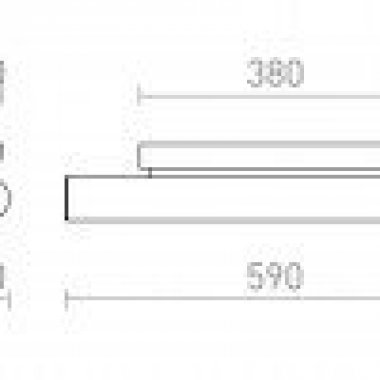 Nástěnné svítidlo  LED R14487-3