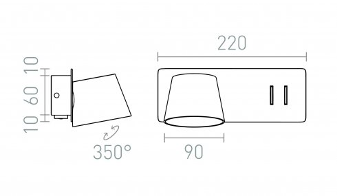 Nástěnné svítidlo  LED R14522-6