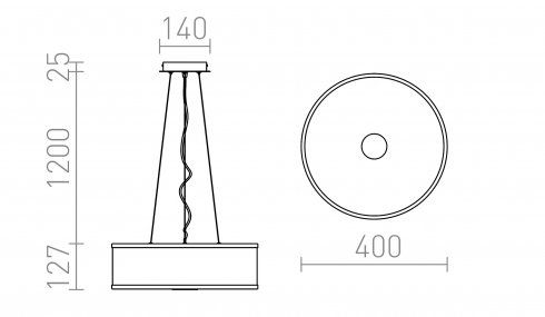 Lustr/závěsné svítidlo  LED R14551-2