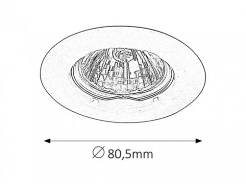 Vestavné bodové svítidlo 12V RA 1090-1