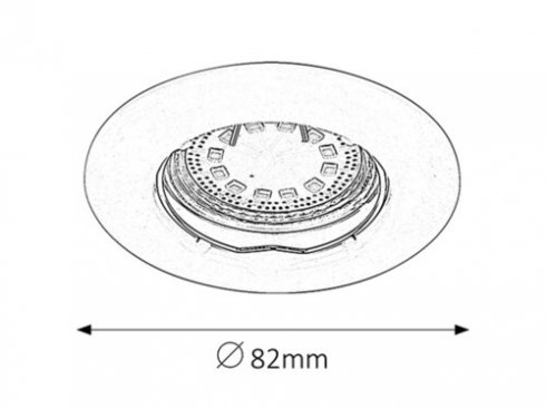 Vestavné bodové svítidlo 230V RA 1163-3