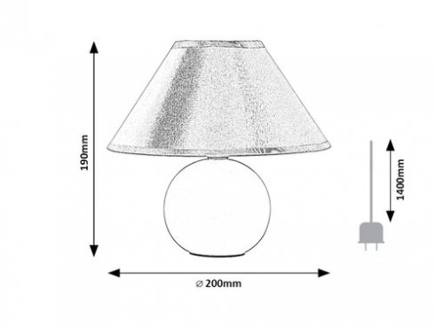 Pokojová stolní lampa RA 2146-2