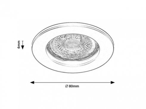 Vestavné bodové svítidlo 230V RA 2151-2