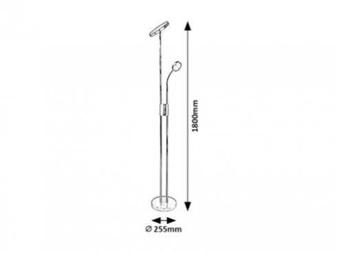 Stojací lampa se stmívačem RA 3239-3