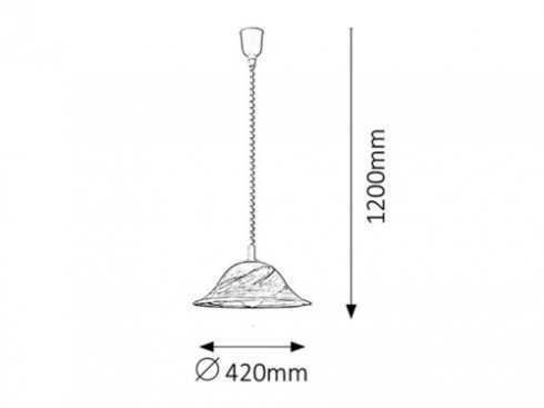 Lustr/závěsné svítidlo RA 3954-1